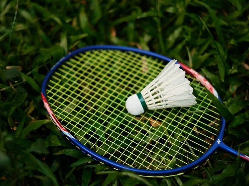 Close up of sports equipment and a person moving rhythmically